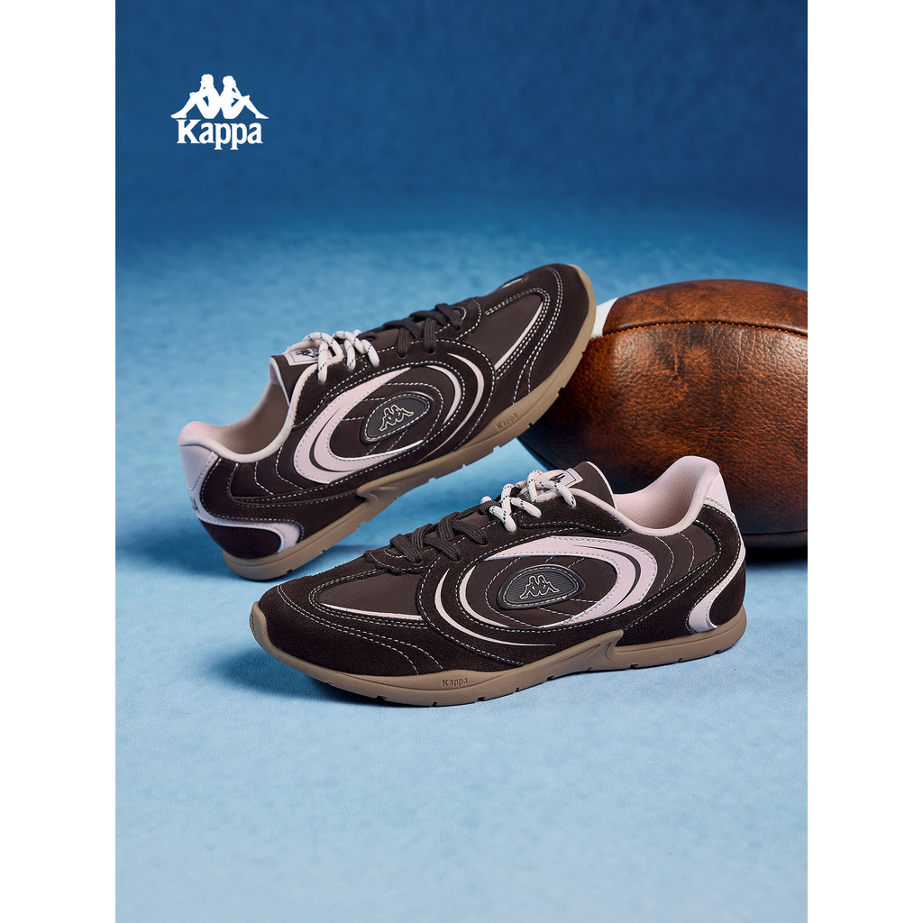 Kappa Retro Training Shoes สำหรับผู้หญิงปี 2025 รองเท้าผ้าใบบางเบาที่สวมใส่สบายและตามแฟชั่นในฤดูหนาว