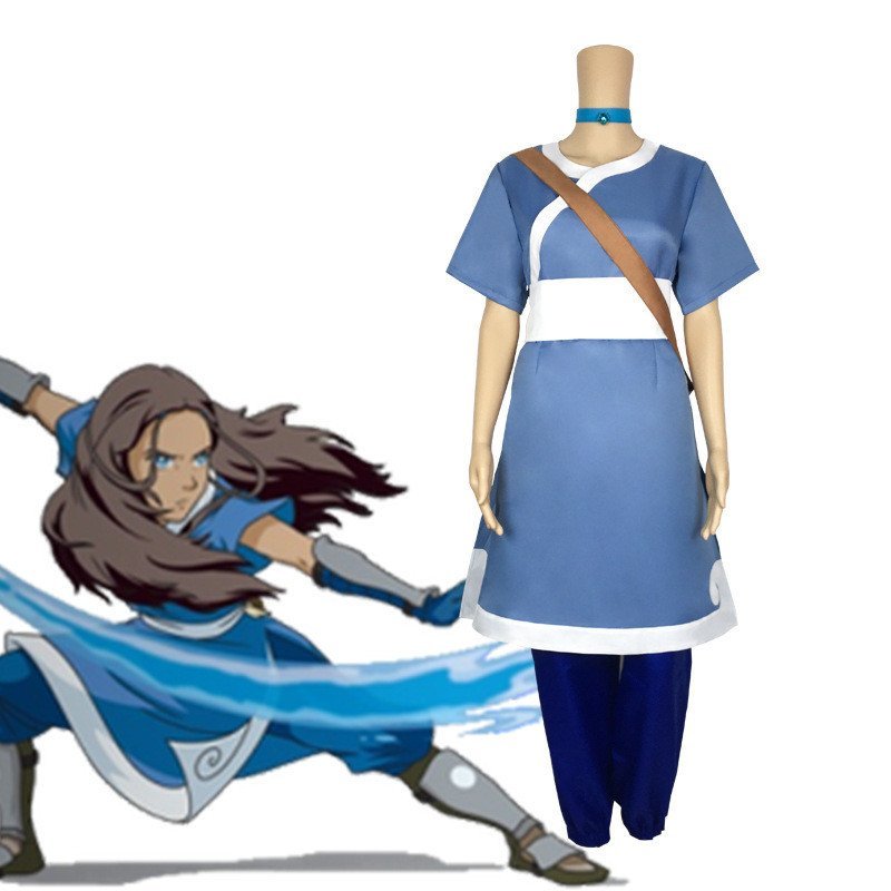 คอสเพลย์ Avatar และ Katara จากอนิเมะ Avatar The Last Airbender ชุดแต่งตัว HALLOWEEN Christmas gift