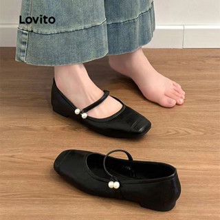 Lovito แมรี่เจนส์อีเลเกนต์มุก คลาสสิกและใช้งานได้หลากหลาย ทุ…