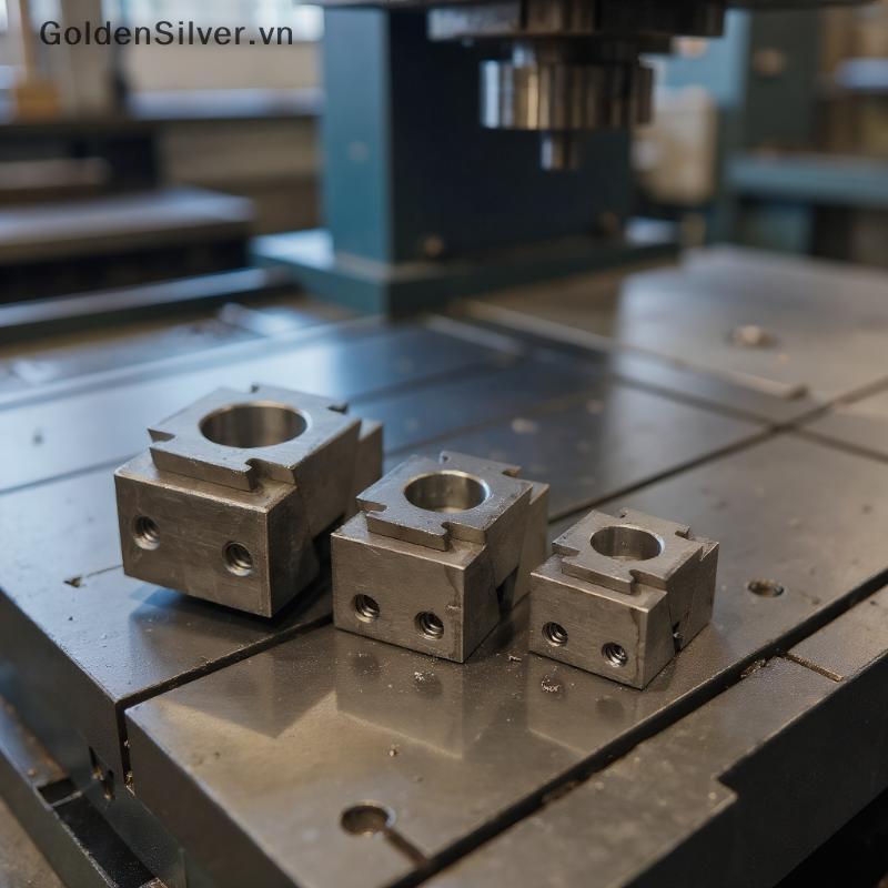 GoldenSilver CNC M6 M8 M10 Multi Station Clamps OK Clamp Wedge Expansion Block Precision Vice สําหรั