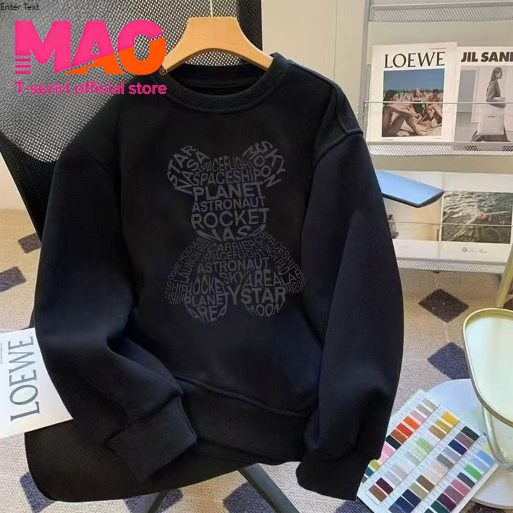 COD✅(จัดส่งในกรุงเทพฯ)MAO Shop Right เสื้อแขนยาวคอกลม ฮู๊ดแบบสวม เสื้อกันหนาวแฟชั่น ราคาสุดแสนถูก ใส่แล้วดูคูลส์  unisex