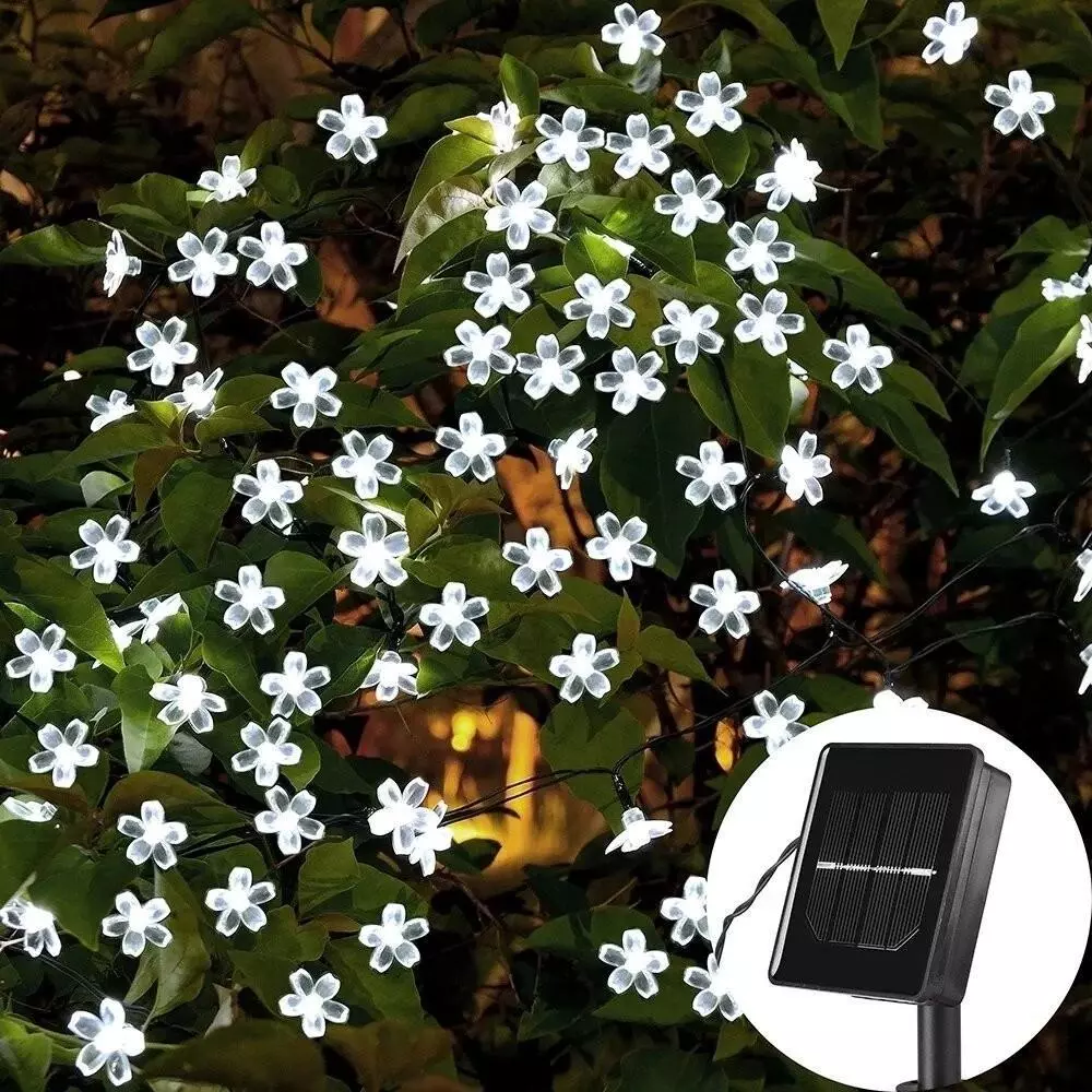 [สินค้ายอดนิยม] ไฟตกแต่ง SOLAR LED ไฟลูกแก้ว 50/100LED โซล่าเซลล์ ไฟตกแต่งสวนและกลางแจ้ง ประหยัดไฟมาก ทนแดด ทนฝน