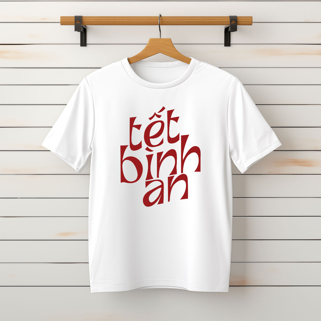 เสื้อยืดผู้ชายและผู้หญิง เสื้อ Tet - Peaceful Tet - Down Form - ET26P3.5 [HanoiSport]