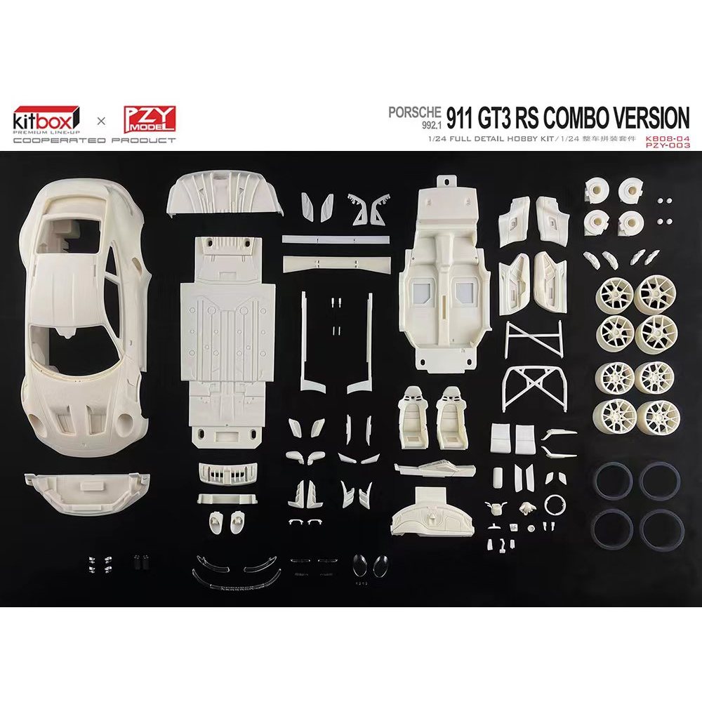 Mode Starry Sky KitBox 1/24 Porsche Porsche 992 GT3 RS ประกอบรถเรซิน