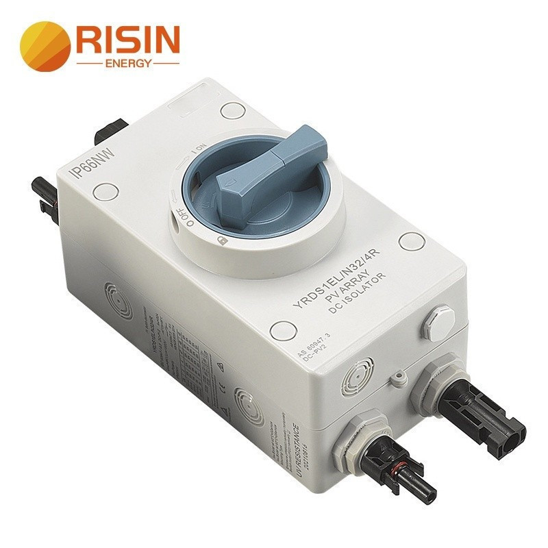 Risin PV System IP66 DC Isolator Switch Enclosure สําหรับระบบโซลาร์เซลล์ DC Switch Isolator