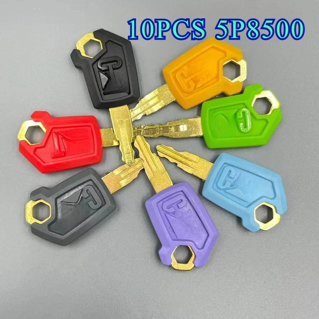 10PCS จุดระเบิดเริ่มต้นและประตูล็อคคุณภาพสูง Key 5P8500 Key,สําหรับ CAT Excavator Dazer Loader 5P850