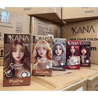 [1 กล่อง] คานะ KANA โฟมย้อมผม คานะ KANA COLOR FOAM โฟมย้อมผมธรรมชาติ สีย้อมผมคานะ