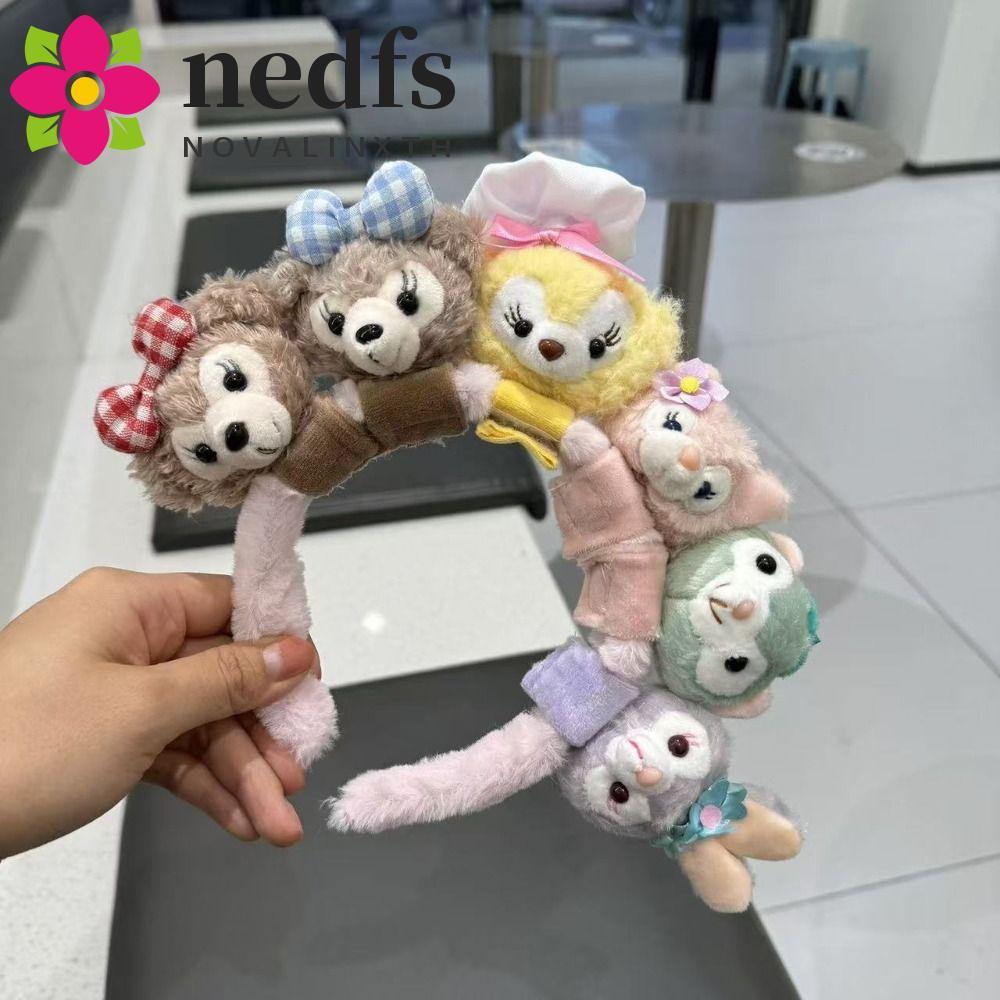 ที่คาดผมตุ๊กตาเชอร์ลีย์เหมย ทำจากผ้ากำมะหยี่ สไตล์เกาหลีหวานน่ารักสำหรับเด็ก