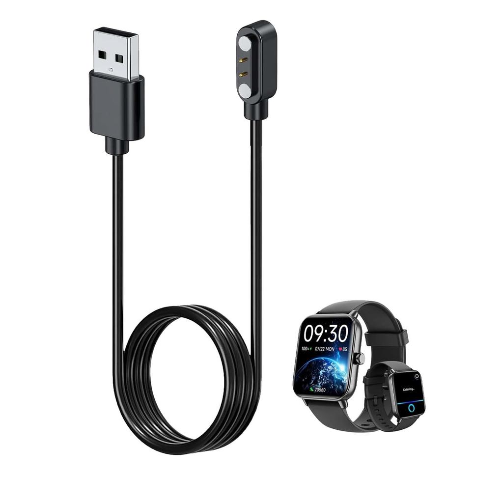 สําหรับ Gydom IDW19H สมาร์ทวอท์ช,สายชาร์จแม่เหล็ก USB 3.28ft/1m,สายชาร์จสําหรับ Gydom IDW19H SmartWa