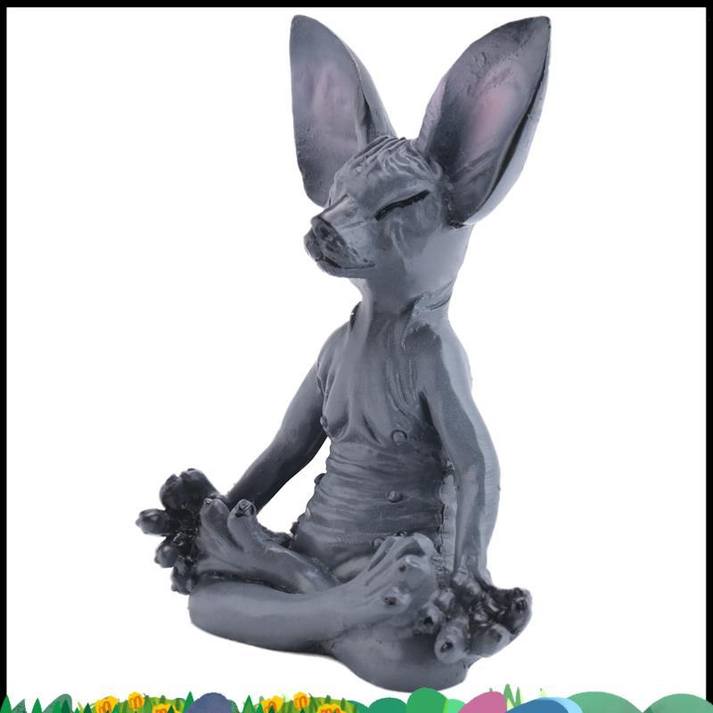 Super Sphynx Cat Meditate, Thinking Cat รูปปั้น,Medicating Thinking Cat,Sphynx Hairless Catสมาธิสะสม
