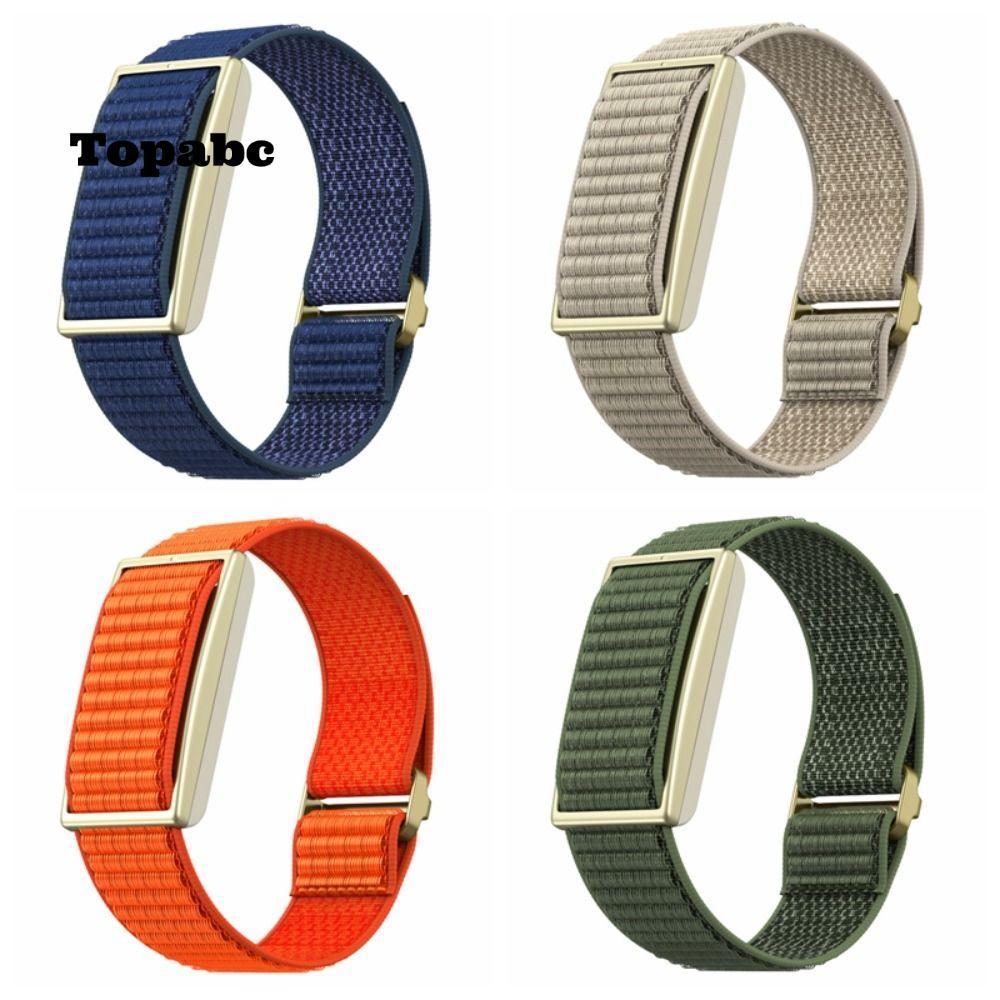 TOPABC Sport Band, Loop Design Breathable Fitness Tracker Strap,คุณภาพสูงไนลอนปรับสายรัดข้อมือสําหรั