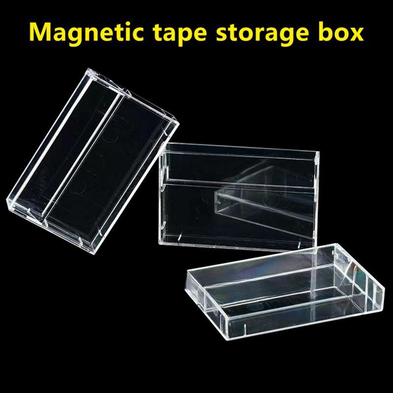[LightHive] 1 PC Cassette Tape กล่องเก็บของโปร่งใสเสียงบันทึกแม่เหล็กเทปเปล่ากล่องกันฝุ่น (TH)