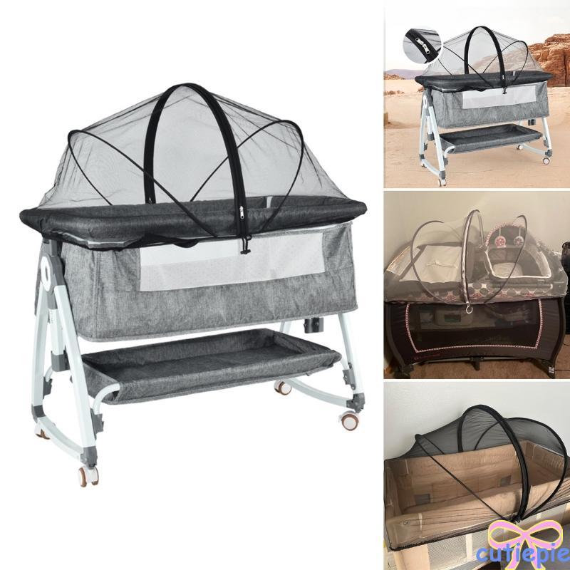 Cutie Baby Bed Canopy Fly Protections Net for Relax Sleep Environments Easy to Fold and Carry ผ้าม่า