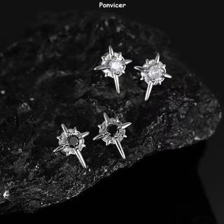 1 คู่ ระดับไฮเอนด์ อเนกประสงค์ North Star เรียบง่าย สไตล์เท่ เฉพาะกลุ่ม ทันสมัย ต่างหู