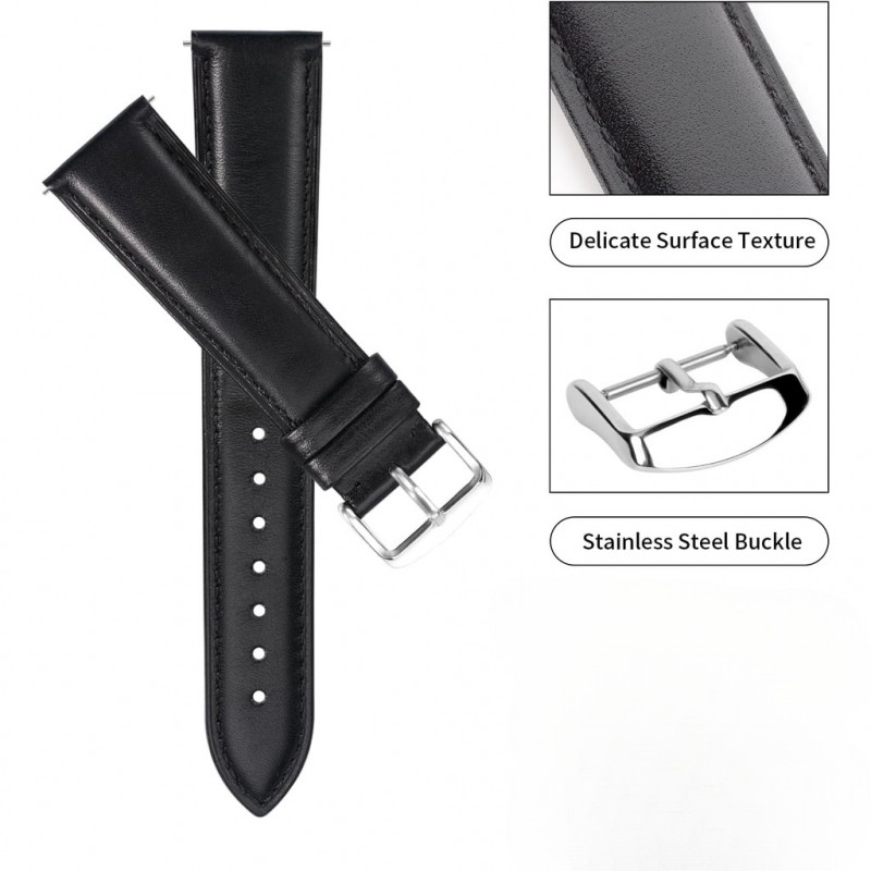 สายหนังแท้สําหรับ Omg x Moonwatch เปลี่ยนสายนาฬิกาแบบปลดเร็วระดับพรีเมียม 20 มม. - รูปที่ 2