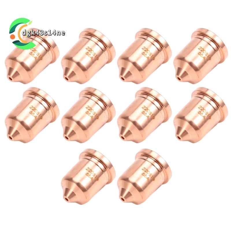 [ขายร้อน D4]10 ชิ้น 220819 65A หัวฉีด Fit สําหรับวัสดุสิ้นเปลืองไฟฉายตัดพลาสม่า 65/85/105