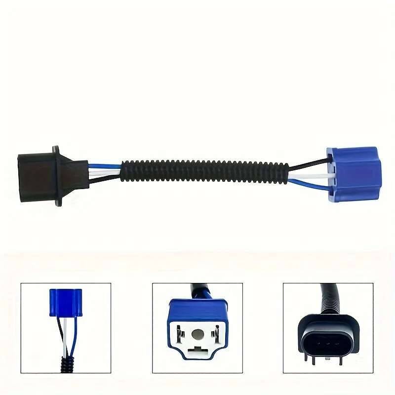 2PCS H4 Female To H13 Male Adapter LED Headlight Plug Conversion Cable-H13 To H4 Adapter For Car Lighting Power Supply