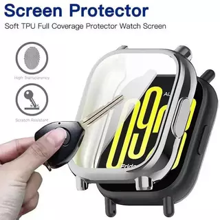 กรณี TPU+สายรัดสแตนเลส for Redmi Watch 5 Active / 5 Lite กรณีนุ่มป้องกัน Gores สายพานโลหะหรู สมาร์ทว็อช Case ปกป้องกัน