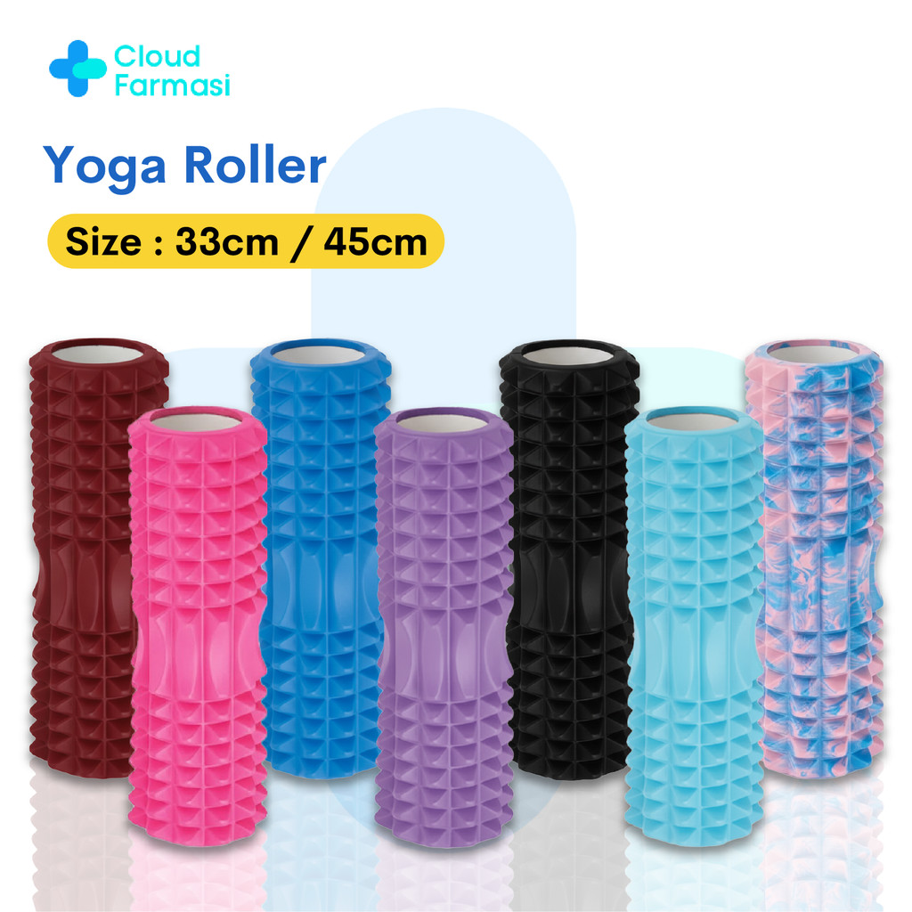 [CloudFarmasi] Yoga Foam Roller for Gym Exercise Foam Roller (45 ซม. 33 ซม.) - 1 ม้วน