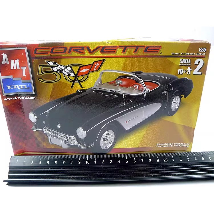 57 Corvette Convertible Beauty Tradtrual 拼 Duplicat车模型装 AMT 1:25