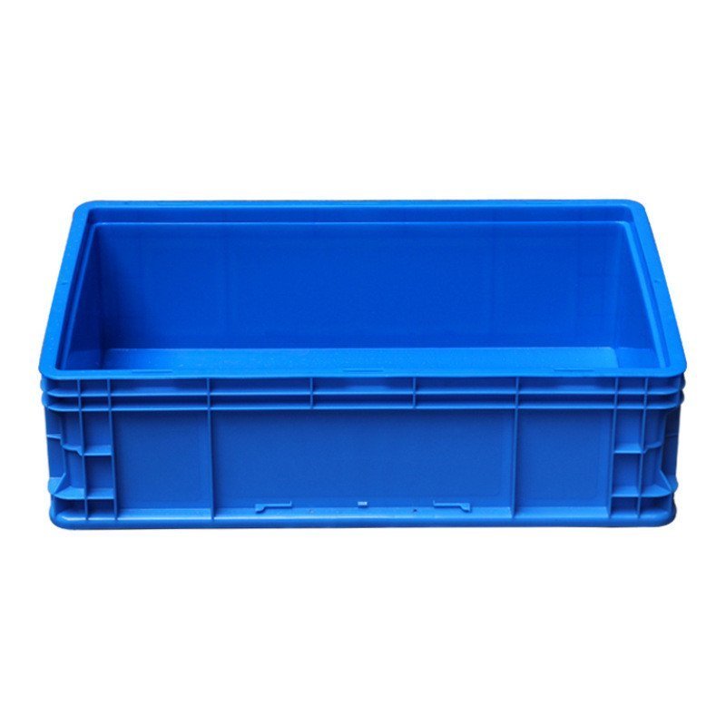 โรงงานสีเทา 168 Turnover Box Logistics Box 400 * กรอบพลาสติกสี่เหลี่ยม * 600EU46168 Turnover Box Blu