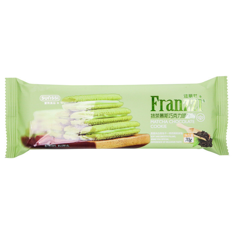 Falitz Cookie Sandwich 0g รสมัทฉะถุงเดี่ยวอาหารสําเร็จรูปของว่างของว่าง251124