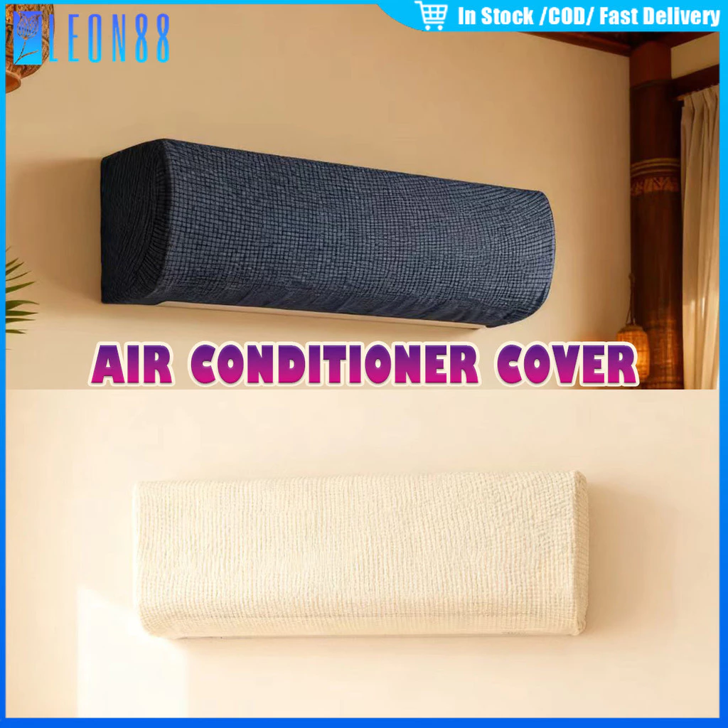 ของมาใหม่！ผ้าคลุมแอร์ ผ้าครอบเครื่องปรับอากาศ กันฝุ่น แบบยืดหยุ่น air conditioner cover สำหรับแอร์ขนาด 75-96CM