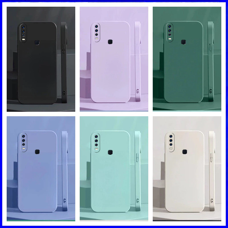 เคส For Vivo 1906 / 1901 / 1902 / 1904 / 1916 TPU YTCS เคสมือถือเรียบขอบตรงสีเดียว