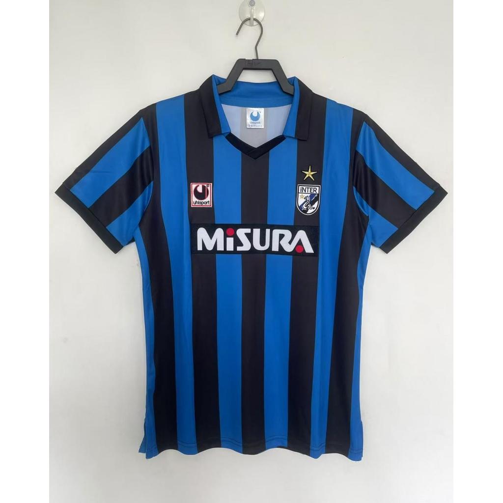 เสื้อยืดกีฬาแบบย้อนยุค Inter Milan ฤดูกาล 88-90