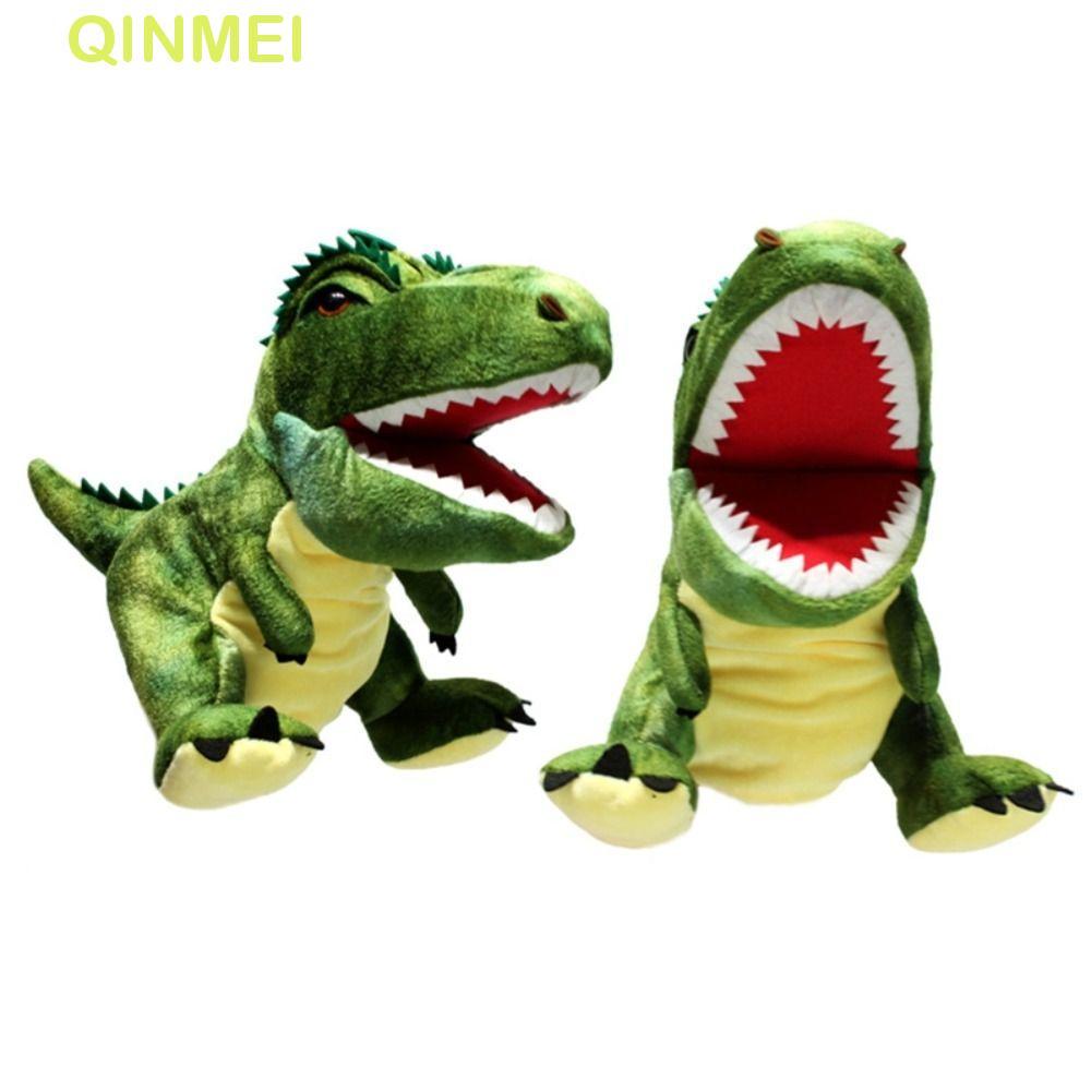 QINMEI Tyrannosaurus Rex Plush Toy Story บอกตุ๊กตาการ์ตูนสัตว์มาพร้อมกับของเล่นตุ๊กตาสร้างสรรค์เด็กข
