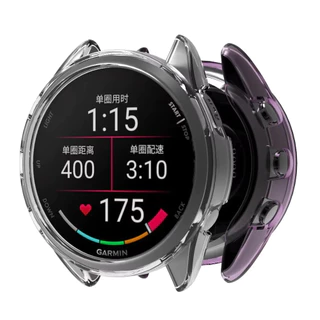 กรณี TPU โปร่งใส for Garmin Forerunner 165/Forerunner 165 Music ป้องกัน Gores เชลล์ป้องกันหน้าจออ่อนกรอบฝากกันชน