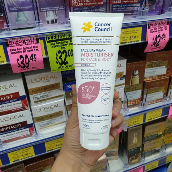 Cancer council Aomei Facial Sunscreen Isolation Refreshing Matte 150mL