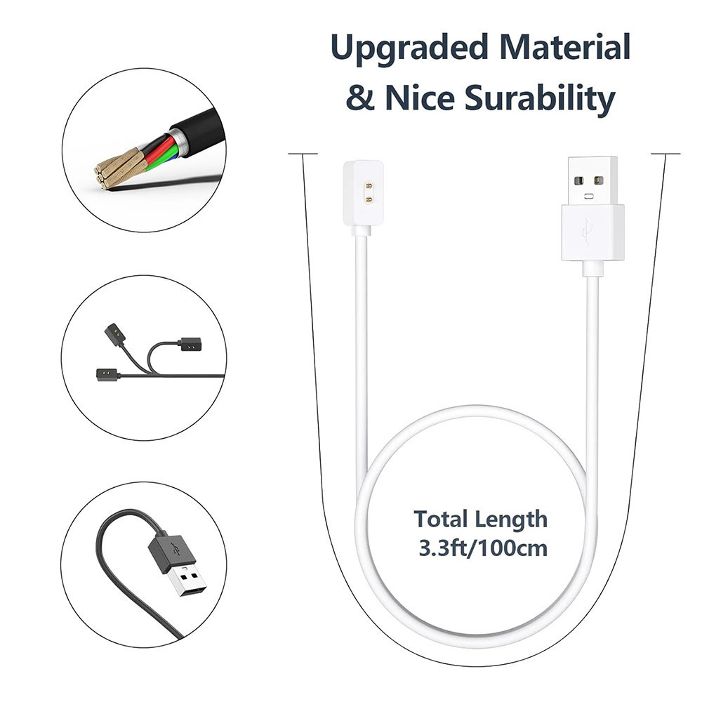 สายชาร์จแม่เหล็ก for Mi Band 10 9 8/9 8 Pro/Active เครื่องชาร์จ for Smartwatch Redmi Watch 5 3 Active/Lite/6 5 4 3 ราคา ถูกที่สุด ดีลบีเคเค แกลเลอรีภาพที่ 2