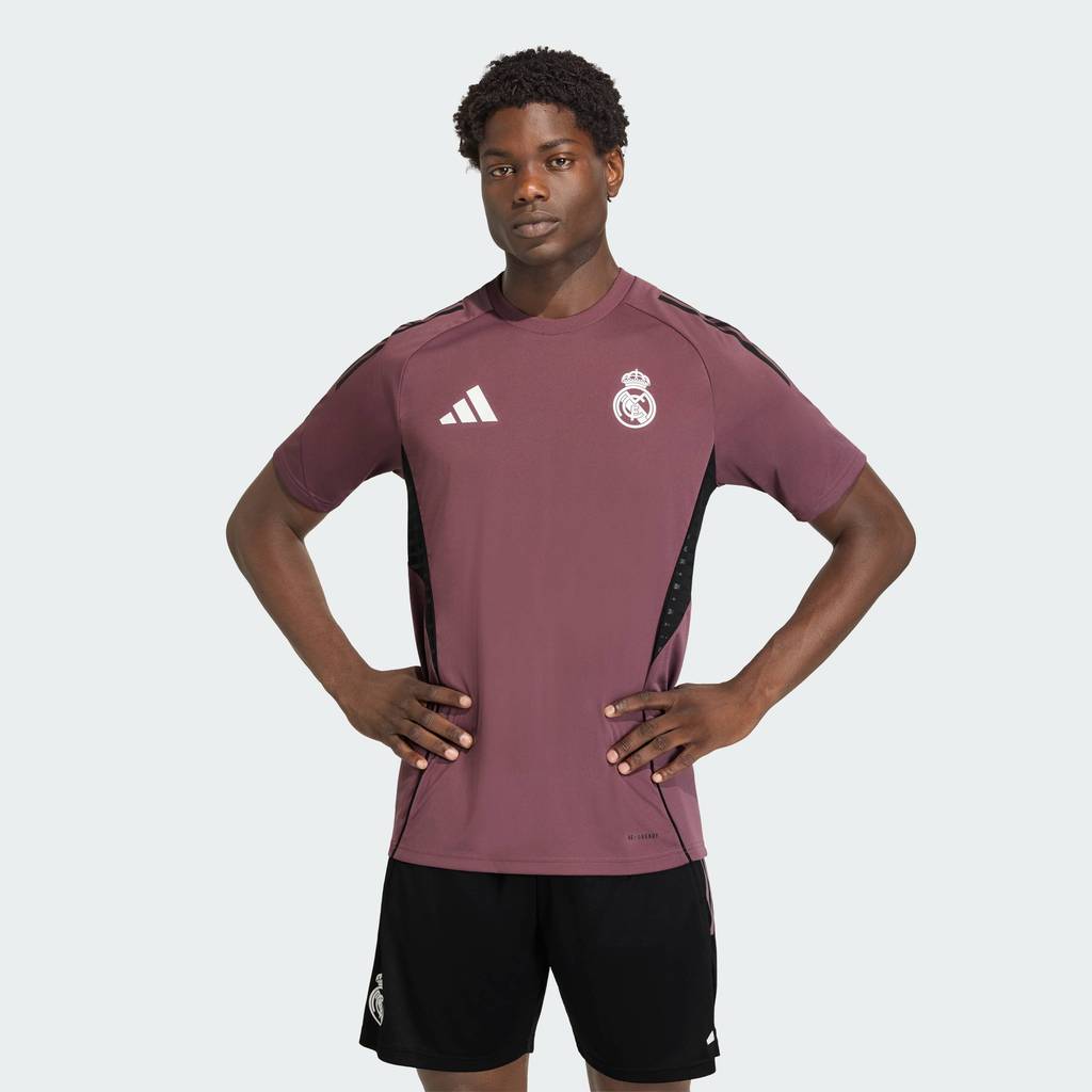 adidas ฟุตบอล เสื้อฟุตบอลเทรนนิง Real Madrid Tiro 25 Competition ผู้ชาย สีม่วง JZ9009