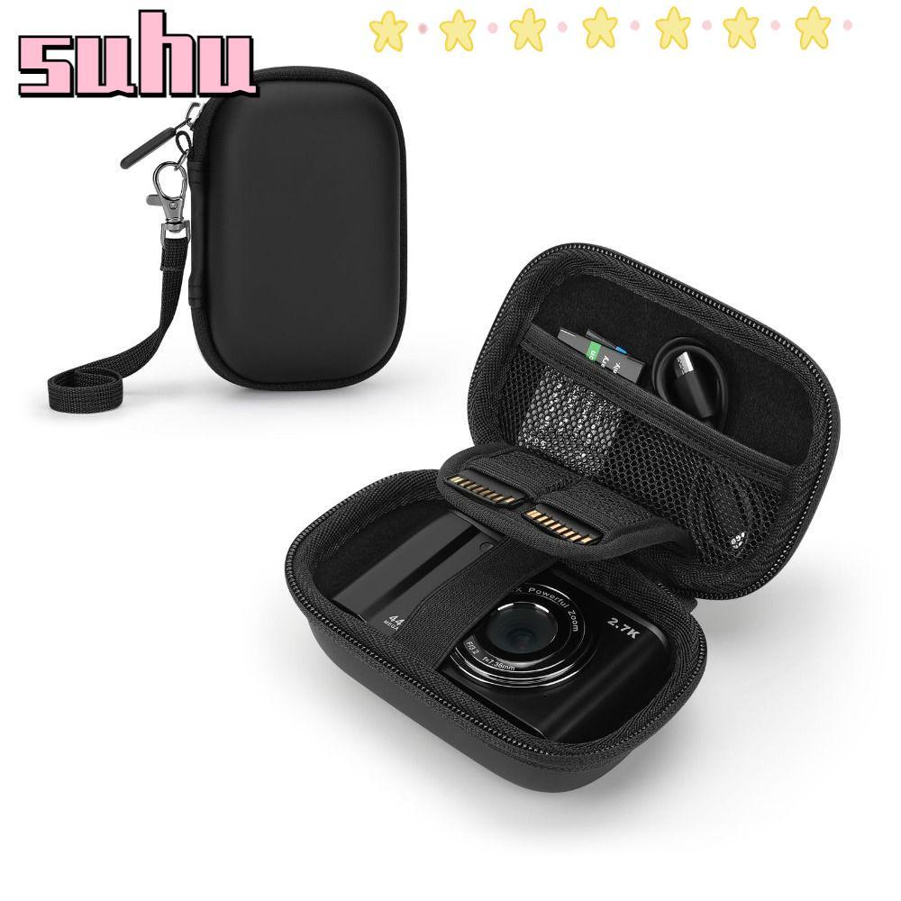 SUHUHD กระเป๋าเดินทาง,กันกระแทก EVA Shell กล้องเก็บ,แบบพกพา Plush Padding น่ารัก Anti-fall SD Card S