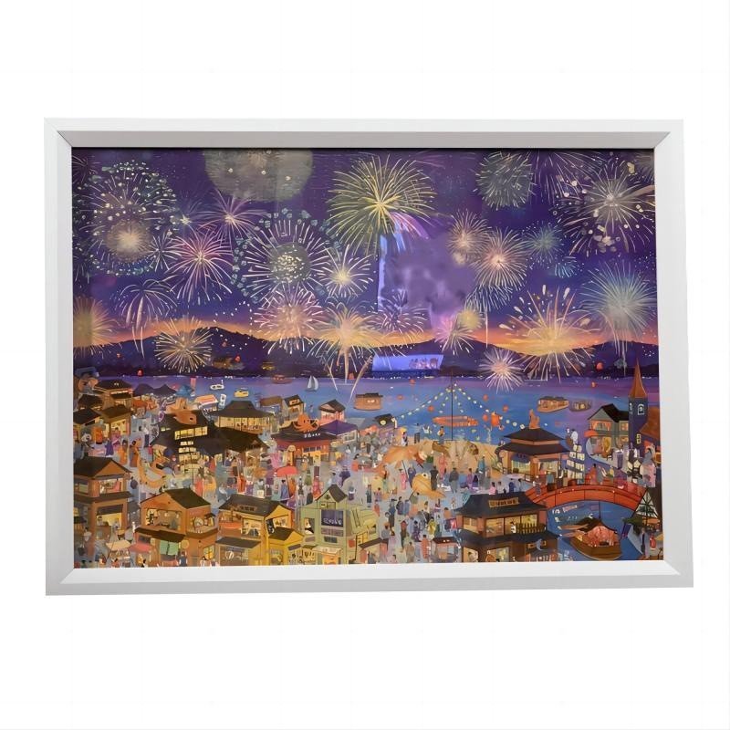 โคมไฟฤดูหนาวกรอบปริศนา 0 ชิ้น 500 ชิ้น 75x50 กรอบ 70x50 กรอบรูปกรอบกรอบ