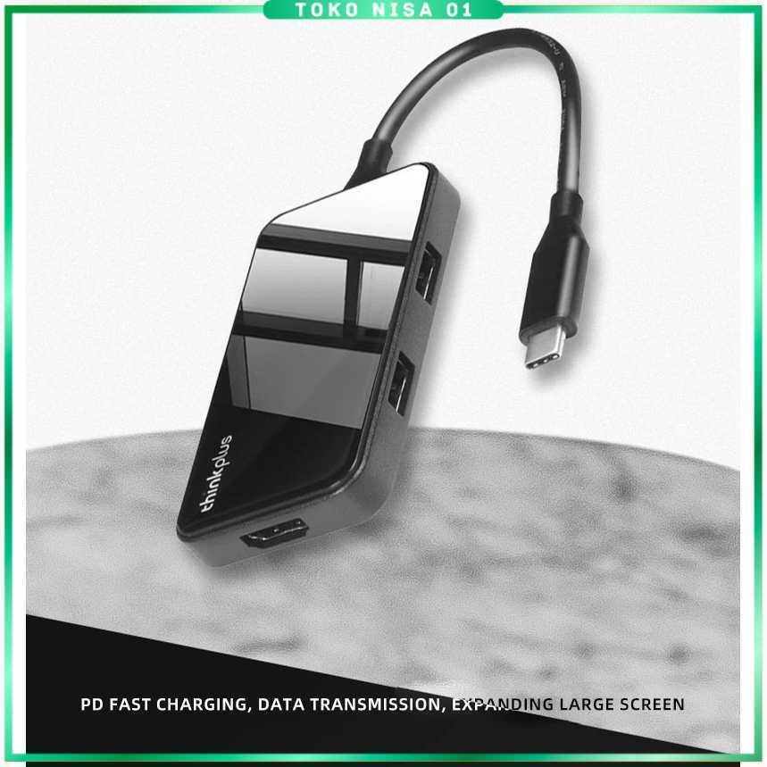 อะแดปเตอร์ฮับ USB Lenovo Thinkplus 5in1 Type C 3.0 HDMI 4K - TPH-05