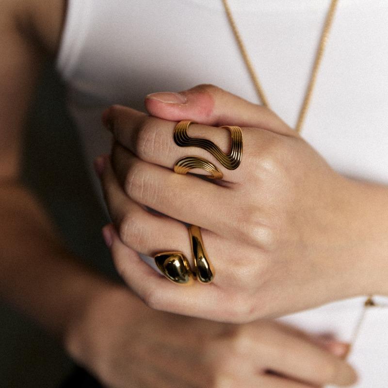 gemin. | #gmnringfurrow gmnringgrip ring (แหวนปรับขนาดได้)