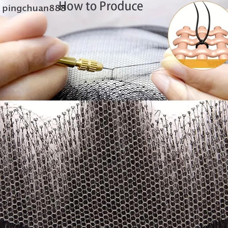 Pingchuan888 100% ผมมนุษย์เครา ck ลูกไม้สีน้ําตาลตาข่ายเคราตื้นสั้นสมจริงปลอม Mousache สําหรับชายแต่