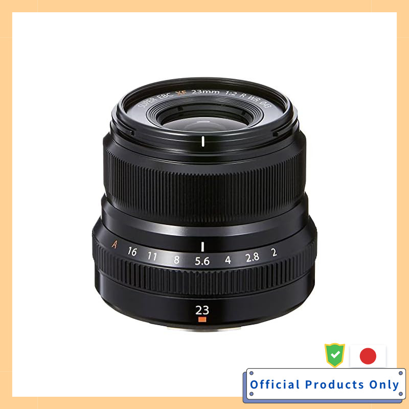 Fujifilm X Fujinon Prime Lens Compact 23mm F2 Weather-Resistant Dustproof Low-Temperature Black F XF