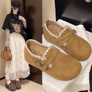 รองเท้าส้นแบนผู้หญิงน่ารัก ทรงลำลอง เบอร์เคนสต็อค หัวมน ส่วน…