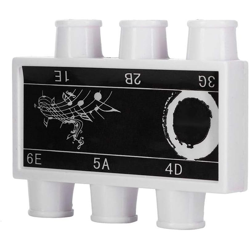 ทองเหลือง Reeds ทนทาน Tuner Pitch Pipe, กีตาร์ EBGDE พลาสติก Tuner Pitch, สําหรับกีตาร์โปร่งกีตาร์ไฟ
