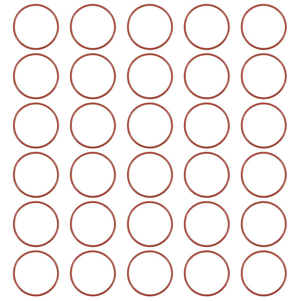 MOCCANIXITY ซิลิโคน O-Ring 47 มม. ID 51 มม. OD 2 มม.กว้างเมตริก VMQ ซีลปะเก็นเปลี่ยน 50A Durometer ส