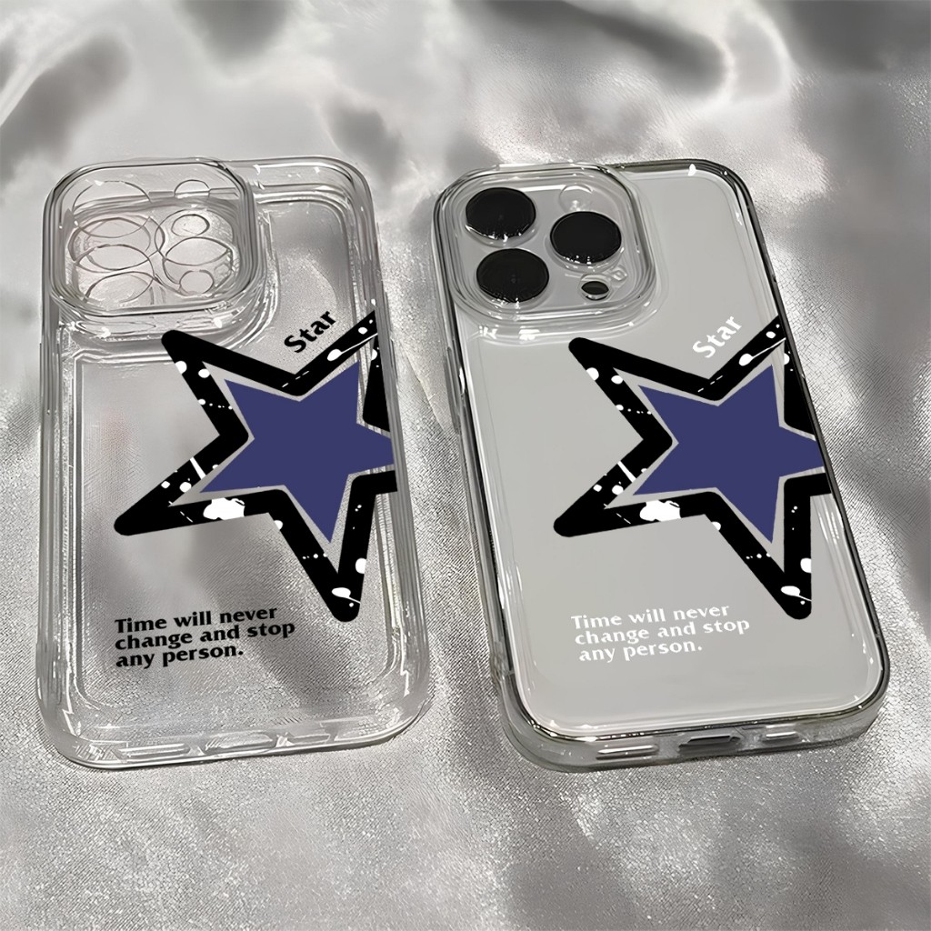 HP (Q219) Softcase Bintang Glossy Clear Case สําหรับ Realme C61 14 4G 12 5G 13 GT 7 P3 NEO 3T C67 ล่