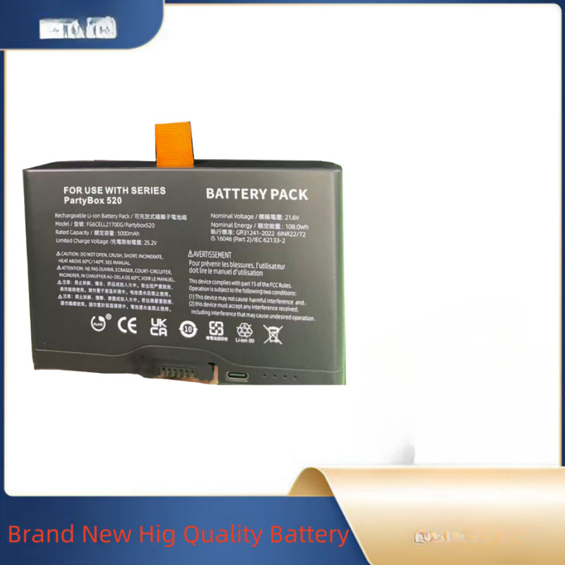 FG6CELL21700G 21.6V 5000mAh Battery For USE WITH SERIES PartyBox 520 Bluetooth speaker battery