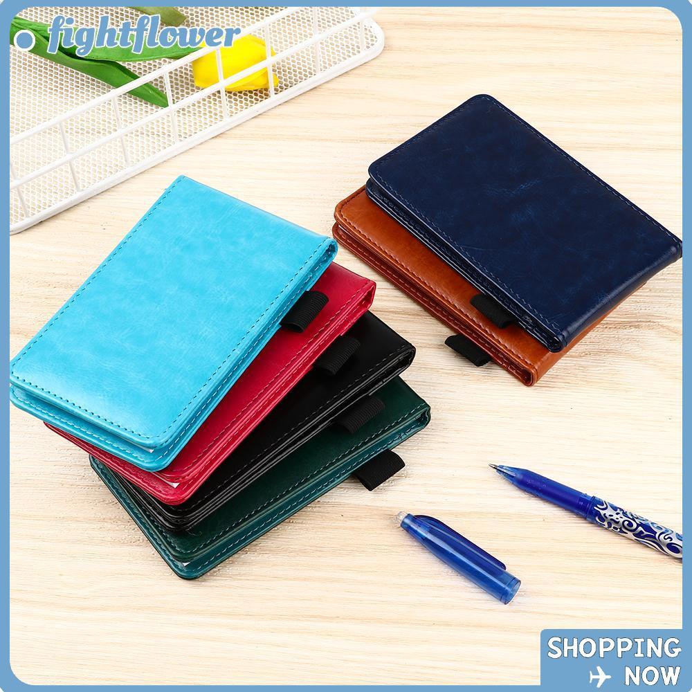 FIGHT Mini Pocket Notebook Leather A7 Business Work Notepad