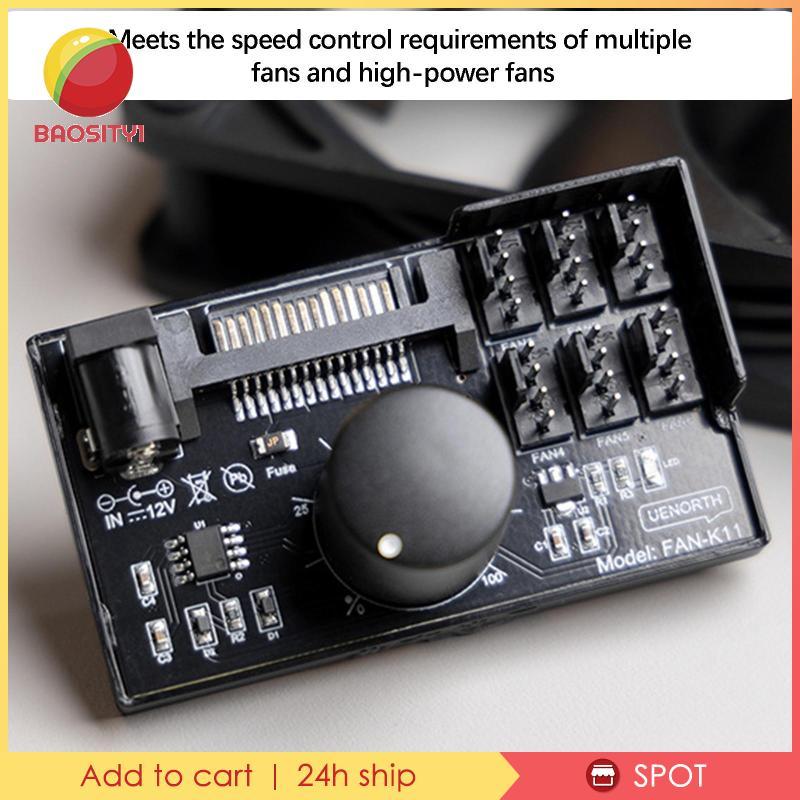 [Baosity1] PWM Fan Speed Controller Compact 60W NAS Server สําหรับ PC Case แชสซี CPU Case
