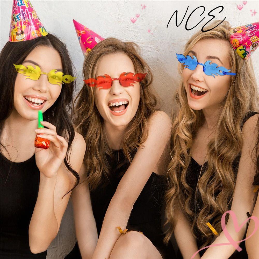 แว่นกันแดดแบบไม่มีกรอบ NCE Flame เหมาะสำหรับคอสเพลย์และงานปาร์ตี้