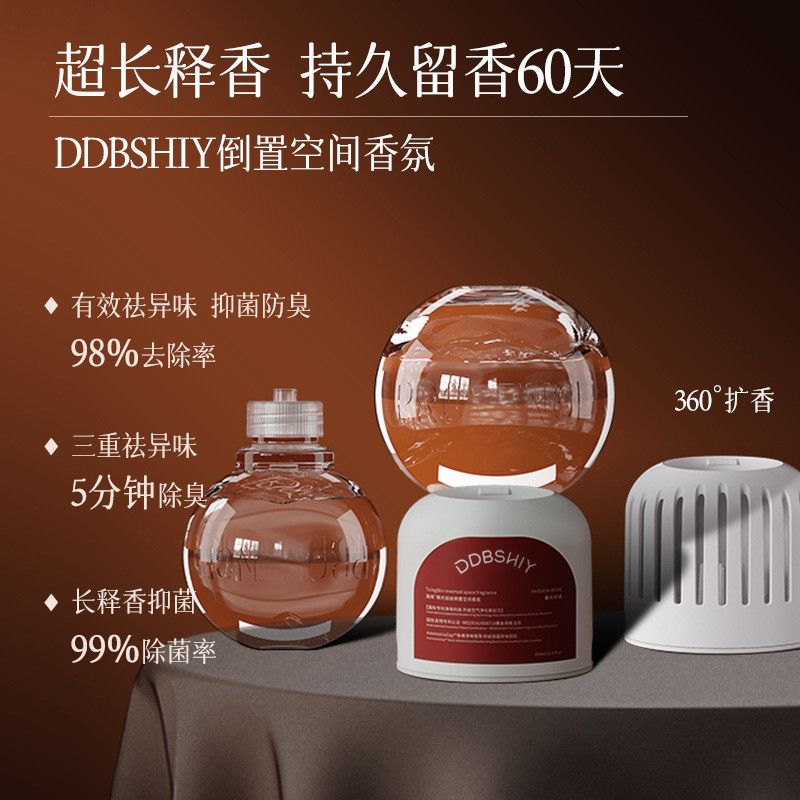 Spot Goods#Hot-Selling Inverted Fragrance Bedroom Long-Lasting Scent Bathroom Deodorizer Odor Remova