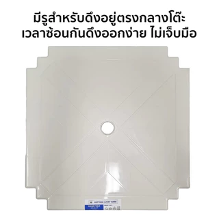 โต๊ะญี่ปุ่นเหลี่ยมสีขาว รุ่น วัฒนา 88W ขนาด 59x45cm โต๊ะเล็ก วางซ้อนได้ โต๊ะพลาสติกสีขาว โต๊ะเขียนหนังสือ น้ำหนักเบา